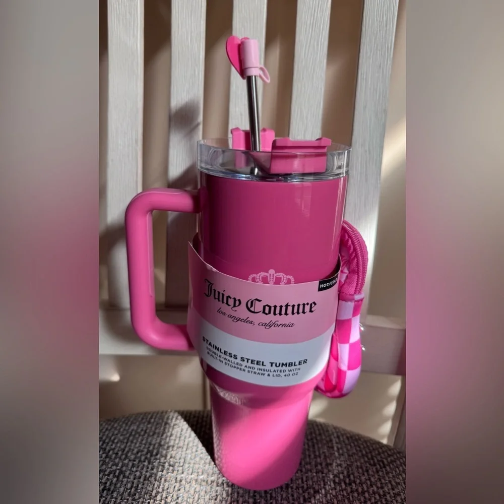 Juicy Couture Tumbler W/ Crossbody Pouch 40 oz.